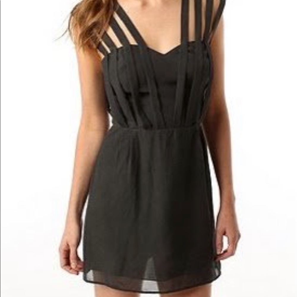 Strappy little black dress
